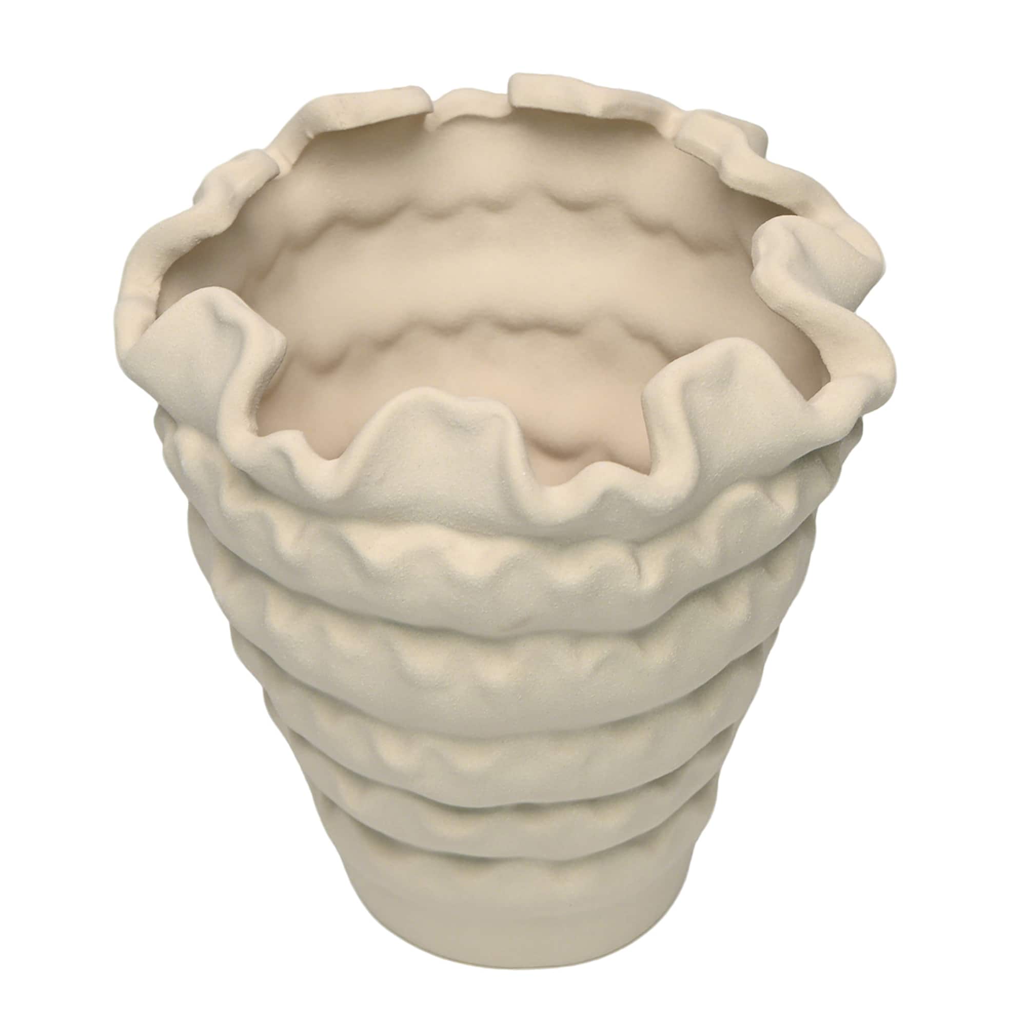 8.5" White Ceramic Vase by Ashland®